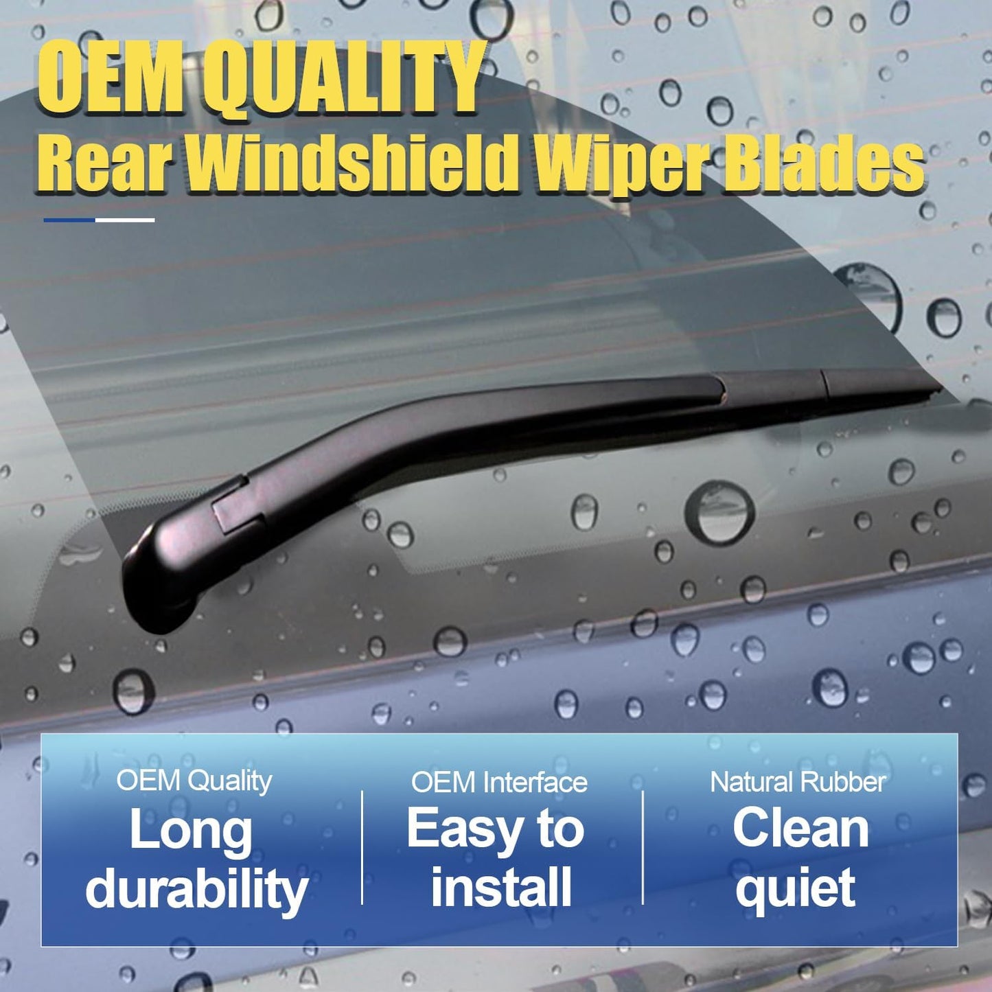 2 wipers Factory Replacement For 2007-2020 2021 Tundra 2008-2020 2021 2022 Sequoia Original Equipment Replacement Windshield Wiper Blades Set - 26"+23" Pinch Tab (Set of 2) Not for J Hook
