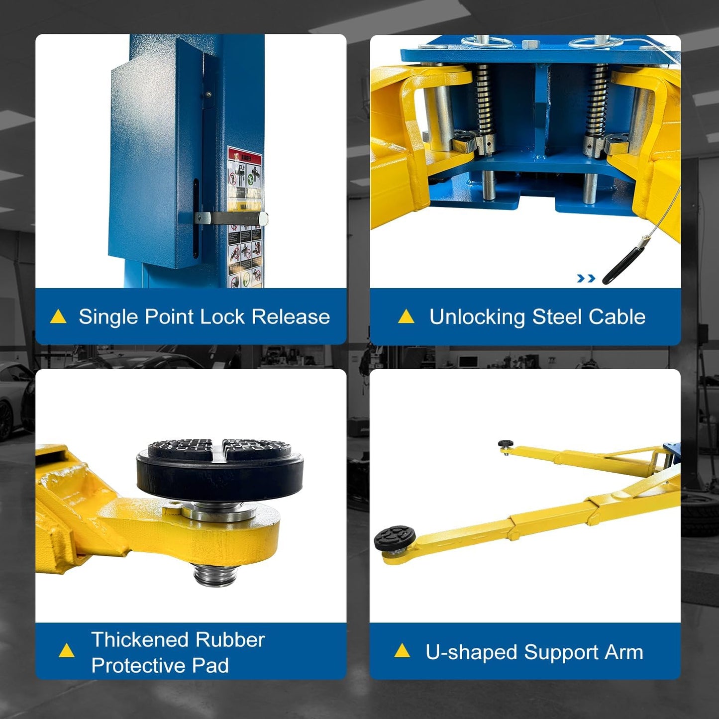 110V Two Post Car Lift 10,000 LBS Overhead Heavy Duty 2 Posts Auto Hoist Truck Lift for Garage