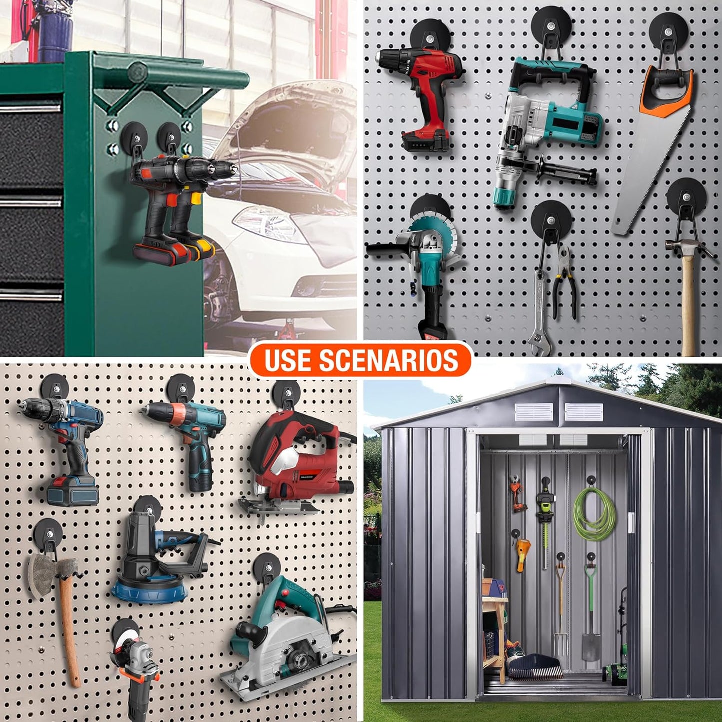 2 Pack Large Strong Magnetic Hooks for Hanging Heavy Duty, 3.5in Neodymium Magnet Storage Utility Hooks, Steel Long Magnetic Holder/Hanger Hook Organizer for Hanging Garage/Garden/Power Tools