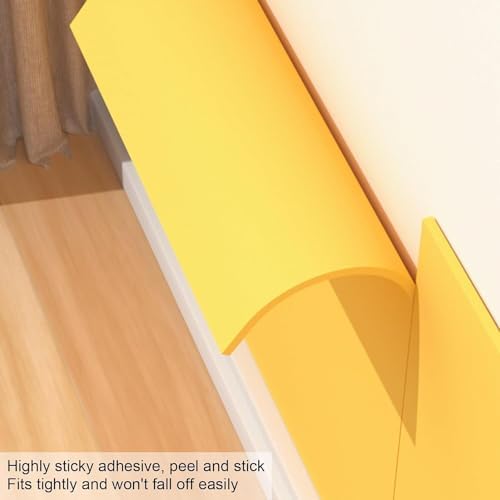 Heavy-Duty Self-Adhesive Rubber Foam Wall Protectors, 39.3x39.3in, Ideal for Garage, Studio & Gym, Grey Corner Guards for Maximum Protection & Durability