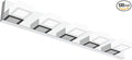 Ralbay Dimmable Chrome Bathroom Light Fixtures 5 Lights Modern LED Vanity Light by RalbayLighting