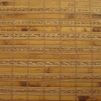 Cordless Woven Wood Roman Shades, 55W x 48H, Sarasota Camel, Sizes 20-72 Wide - Image 7