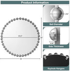 Madison Park Round Mirror, Metal Frame Circle Mirror 36 inch, Wall Art Decor - Image 7