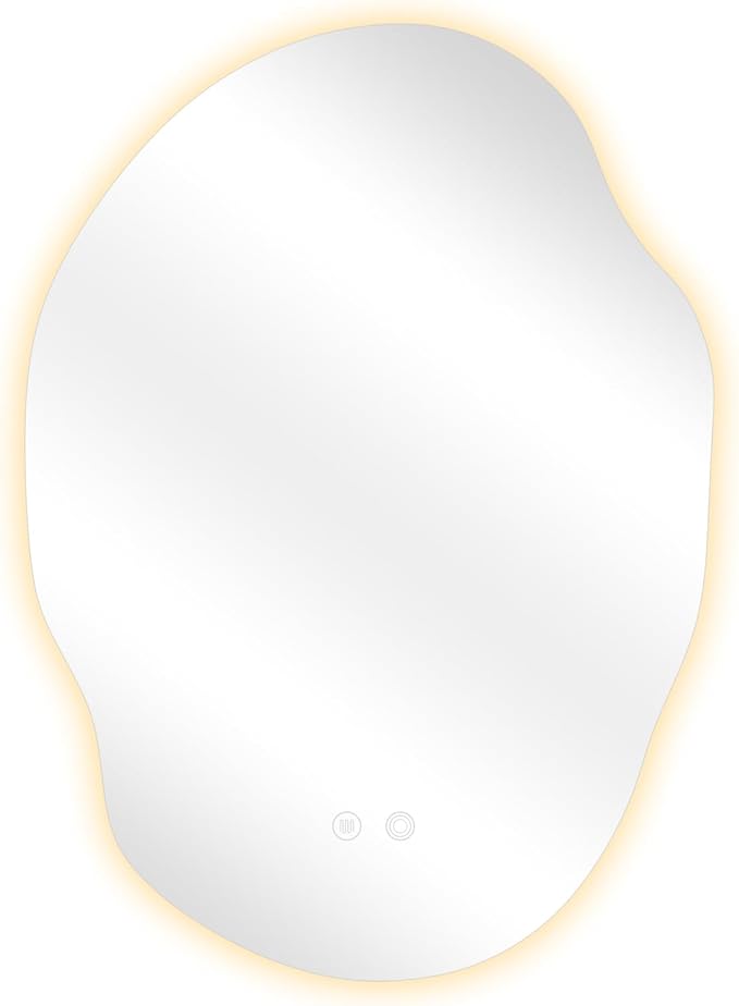 LED Bathroom Mirror with Lights, 25x35 in Asymmetrical Led Bathroom Mirror - Image 8