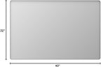LOAAO 40x32 Inch White Metal Framed Bathroom Mirror - Image 9