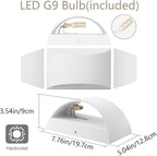 Aipsun 4 Pack Aluminum Modern Indoor LED Wall Sconce Hardwired Interior Wall - Image 9