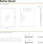 Better Bevel Frameless Rectangle Mirror - Image 5