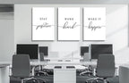 Framed Canvas Wall Art Positive Quotes Painting, Office Wall Art, Positive - Image 6