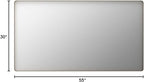 LOAAO 55”X30” Gold Bathroom Mirror, Rounded Rectangle Gold Frame Mirror - Image 9