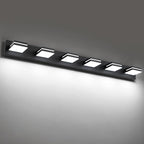 SineRise LED Modern Bathroom Vanity Light Fixtures, Matte Black Modern Acrylic by SINERISELIGHTING