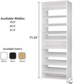 ROOMTEC Modular Closet System, 25.5" Shoe Shelf Closet Tower Wall-Mounted - Image 2