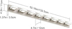 Ralbay 52inch Brushed Nickel Vanity Lights 8 Lights Dimmable 5 Color - Image 6