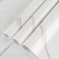 Large White Marble Granite Wallpaper Peel Stick Thicken 31.5x591inch Waterproof by BAYYAPeelandStickWallpaper
