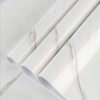 Large White Marble Granite Wallpaper Peel Stick Thicken 31.5x591inch Waterproof by BAYYAPeelandStickWallpaper
