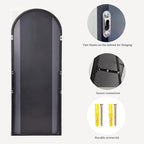 Dewfig Arched Full Length Mirror, Full Body Mirrors - Image 7