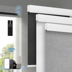 Motorized Blinds with Remote, Cordless Smart Blinds with Valance Cover by Enjoyyoursmartlife