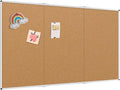 VIZ-PRO 96" x 48" Large Cork Bulletin Board, Foldable & Wall-Mounted Notice Pin by VIZ-PRO