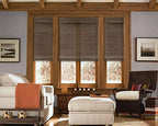 Cordless Woven Wood Roman Shades, 70W x 72H, Eastfield Umber, Sizes 20-72 Wide - Image 4
