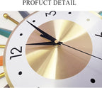 Large Wall Clock 31 Inch Modern Wall Clock Starburst Mid-Century Modern Decor - Image 9