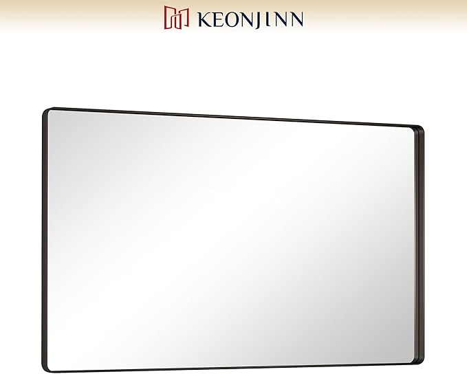 Keonjinn Black Bathroom Mirrors - Image 9
