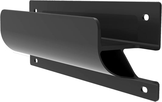 Heavy Duty Metal Wall Storage Hangers for Garage - Black Ladder Rack with Screws (16.5 inch 1PCS)