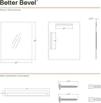 Better Bevel Frameless Rectangle Mirror - Image 5