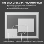Koonmi 60"x36" LED Mirror for Bathroom, 90CRI Anti-Fog Vanity Mirror - Image 9