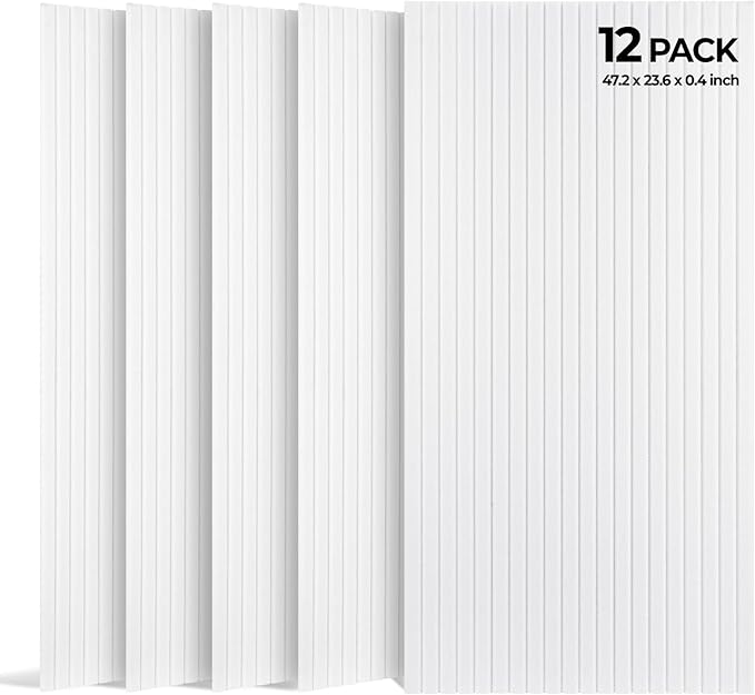 SODOCT 12 Pack Large Acoustic Panels, 47.2" X 23.6" X 0.4" Sound Proof Panels by SODOCT
