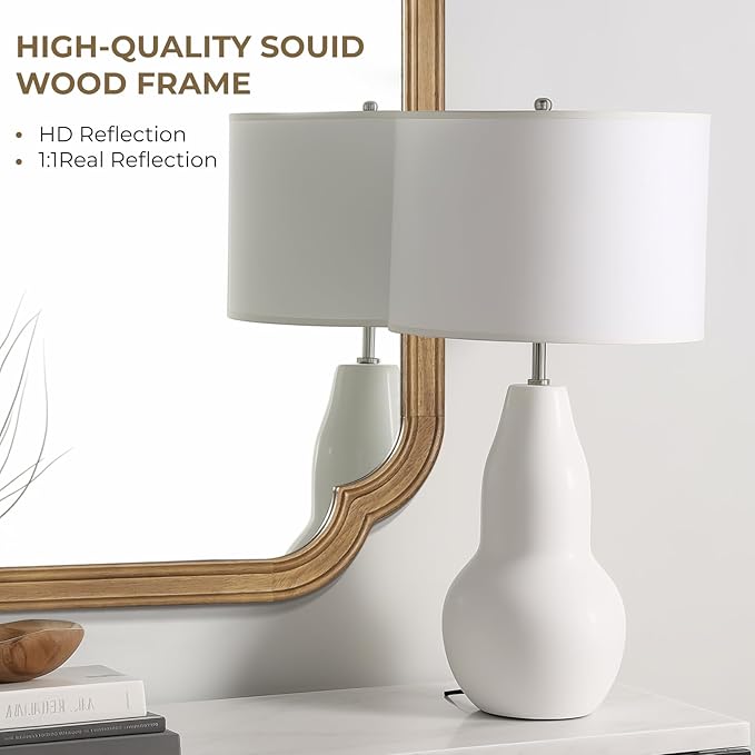 WallBeyond 24" x 36" Rounded Corner Arch Wall Mirror - Image 5