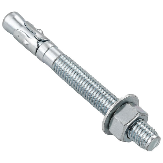 1/4x3 100Pcs Inch Standard Fasteners for Heavy-Duty Zinc Wedge Anchors for Cement and Concrete
