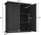 ChooChoo Bathroom Wall Cabinet Set of 2, Over The Toilet Space Saver Storage - Image 3