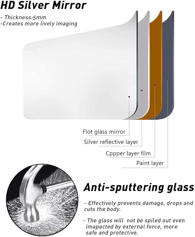 Full Length Mirror, Oversized Standing Mirror, Hanging or Leaning Against Wall - Image 9