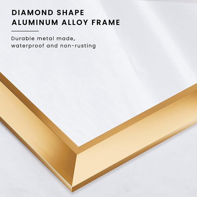 Amorho 40x32 Inch Bathroom Mirror, Wall-Mounted Mirrors Perfect - Image 6