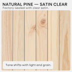 Homeforia 36 inch Natural Floating Shelf, High End Solid Real Wood 36inch Small - Image 7