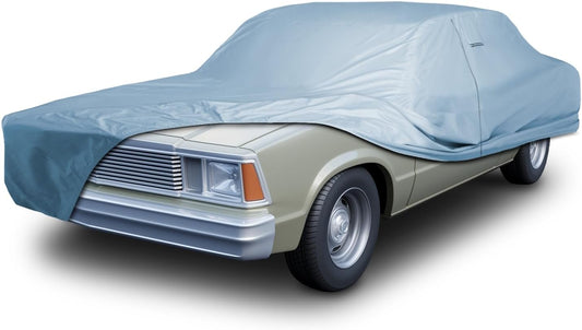 iCarCover Premium Car Cover for 1978-1983 Chevy Malibu 2-Door Heavy Duty Waterproof All-Weather Automobiles Custom Fit Indoor Outdoor UV Snow Protection Covers with Straps and Bag