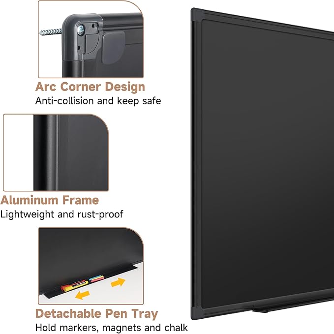 SELEAD Magnetic Chalkboard 72 x 48 Inches - Image 6