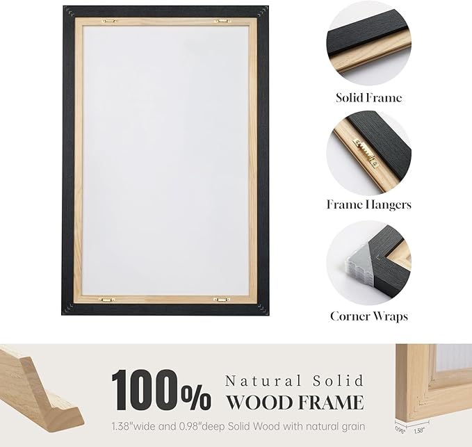 Framed Abstract Coastal Wall Art - Image 6