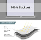 Cordless Roller Shades Blackout Blinds - Image 5