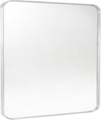 Silver Metal Framed Bathroom Mirror by Minuover