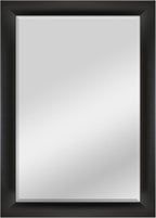 MCS 29.5x41.5 Large Wall Mirror, Classic Black Mirror, Vertical & Horizontal by MCSIndustriesInc
