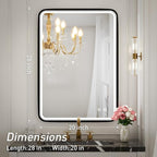 20x28 Inch LED Bathroom Mirror - Image 7