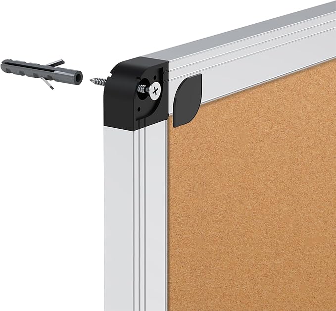 VIZ-PRO Large Cork Bulletin Board, 72 X 48 Inches, Wall-Mounted Corkboard - Image 4