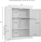 Crosley Furniture Savannah 3-Piece Wall Storage Cabinet, Cabinets - Image 7