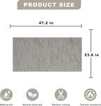 3D Wall Panels - 4PCS 47.2"x23.6" Faux Stone Wall Covering - MCM Modified Clay - Image 5