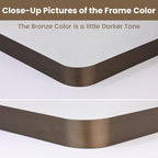 LOAAO 72”X32” Bronze Bathroom Mirrors - Image 3