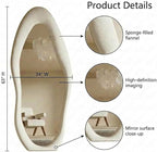 Honyee Full Length Mirror, Irregular Wavy Full Body Mirror - Image 4