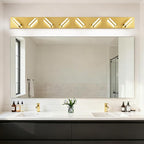 IZORRO LED Modern Bathroom Lights Fixtures, Brushed Glod Acrylic Wall Lighting - Image 7