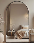 DMWOODFL 76x34 Inch Arched Full Length Mirror by DMWOODFL