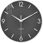 XFM Modern Wall Clock 24 Inch Large Grey Wall Clocks Battery Operated Gray by XFMWallClock
