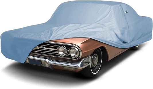 iCarCover Premium Car Cover for 1958-1972 Chevy Biscayne Heavy Duty Waterproof All-Weather Automobiles Custom Fit Indoor Outdoor UV Snow Protection Covers with Straps and Bag